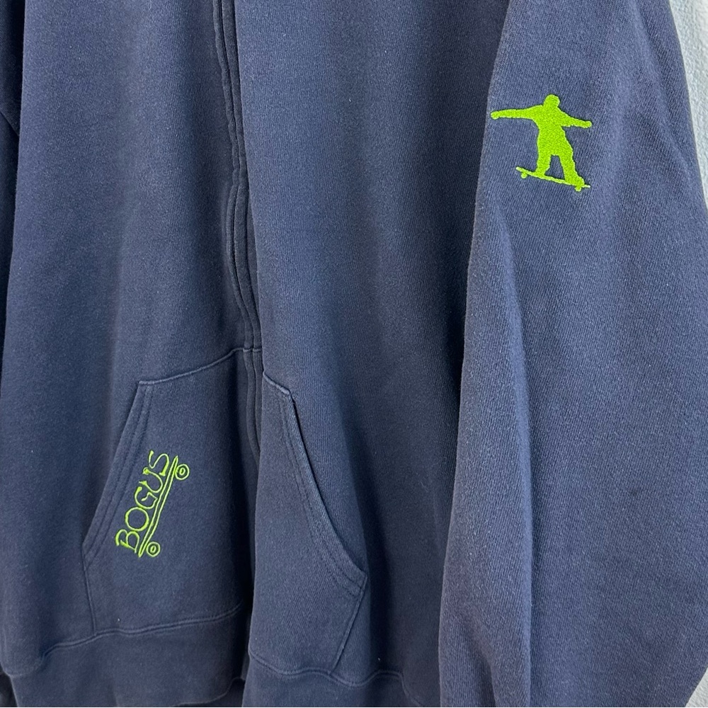 Vintage Skateboard Zip Hoodie XL 1990s Bogus